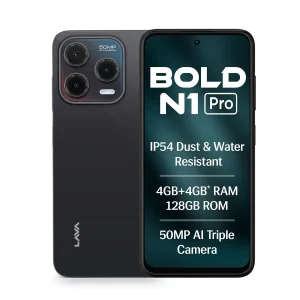 bold n1 pro (titanium gold, 4 gb ram, 128 gb storage)| bigger 6.67" hd+ ip54 display | 120 hz refresh rate | 50 mp ai triple rear camera | 8 mp front camera